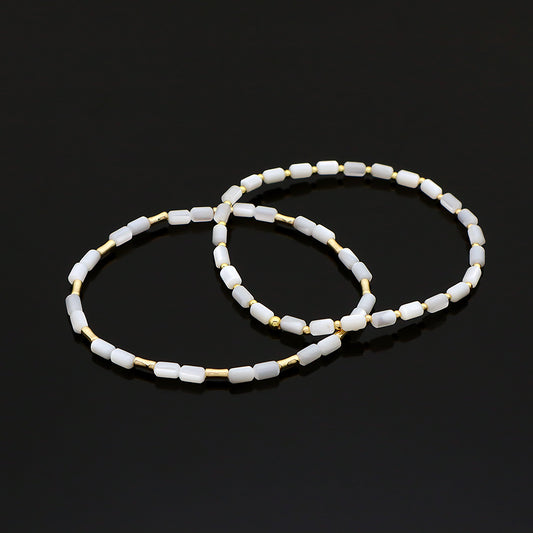 Natural Stone Shell Beads Bracelet