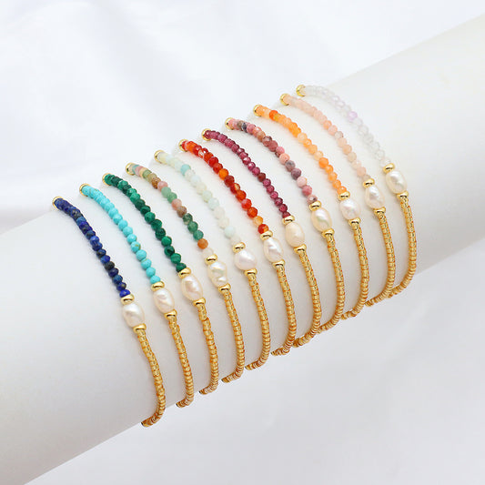 Colorful Miyuki Beads Handmade Elastic Adjustable Bracelet