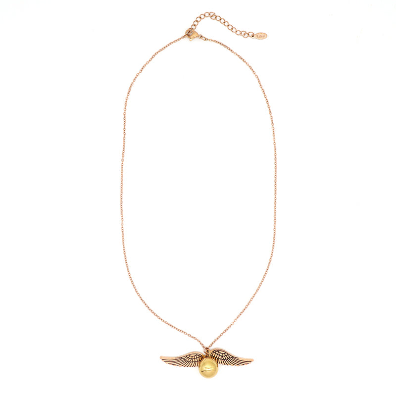 Unique Design Fashion Wholesale Custom China Factory Jewelry Rose Gold Plated Stainless Steel Wing Pendant Necklace For Women