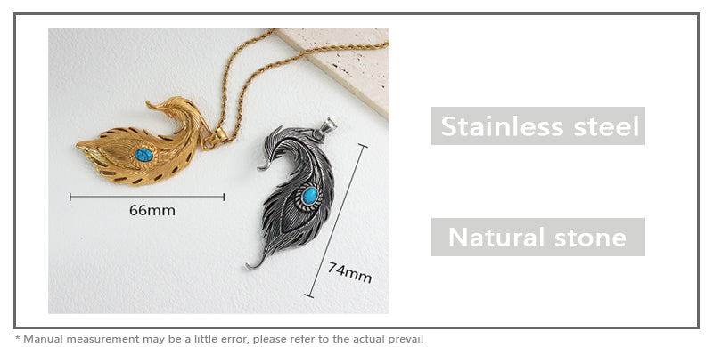 Newest Wholesale Fashionable Customized Jewelry Gold Plated Stainless Steel Natural Stone Pendant Necklace For Men Women