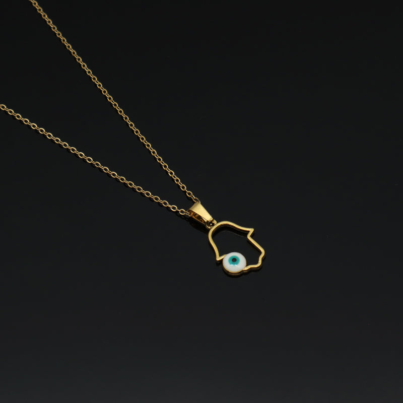 Manufacture Factory Wholesale New Fashion Factory Enamel Pendant Gold Plated Chain Jewelry Stainless steel Chain For Women