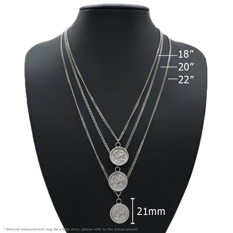 Newest Custom Wholesale Fashion Pendant Jewelry Gift Stainless Steel Pendant Necklace Gold Plated Necklace