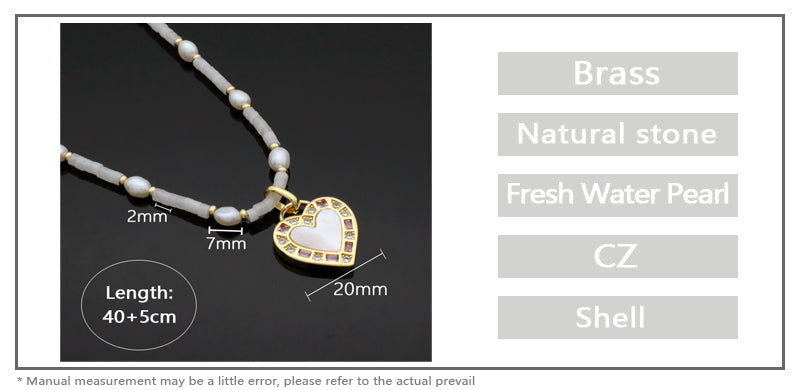 OEM Wholesale Custom Trendy China Factory Fashion Handmade Custom Shell Pendant Jewelry Natural Stone Gold Plated Fresh Water Pearl Necklace