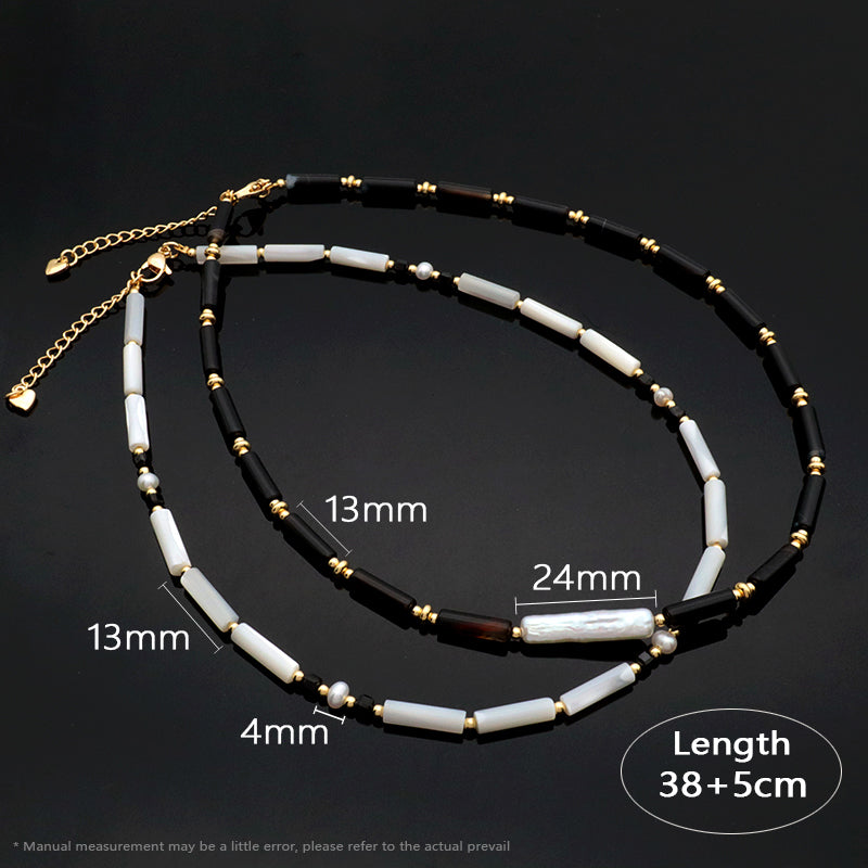 Wholesale Newest Design Factory Ajustable Handmade Natural Stone Necklace Fresh Water Pearl Necklace For Women