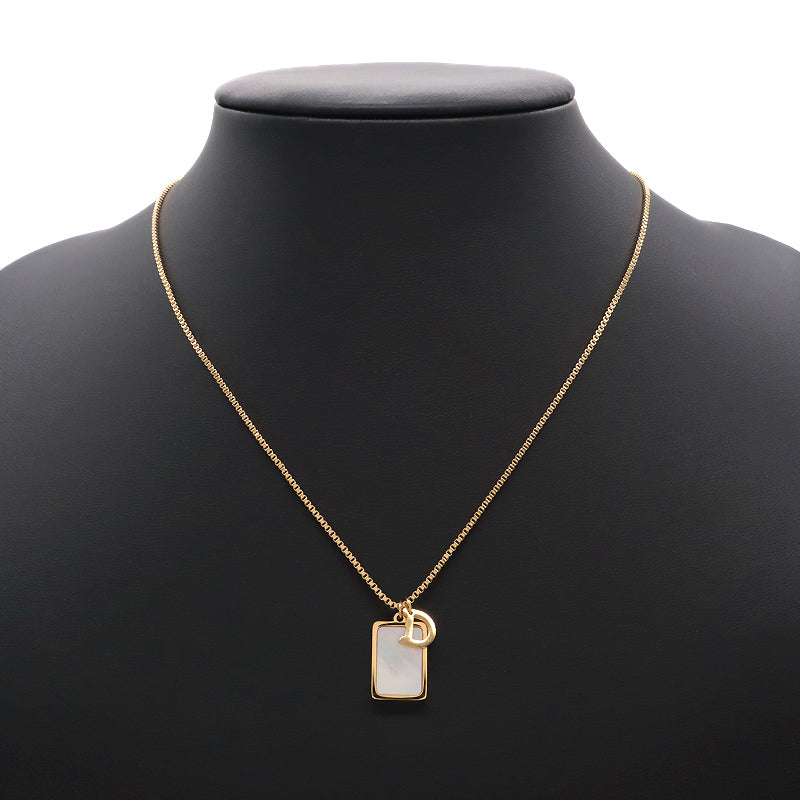 Newest Design Customized Factory Wholesale Fashion Gold Plated Chain Stainless Steel Chain Jewelry Shell Pendant Necklace