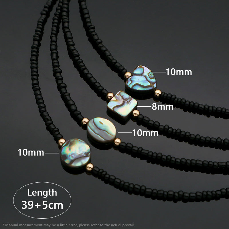 Wholesale OEM China Factory Fashion Handmade Custom Gold Plated Shell Charm Jewelry Seed Beads Necklace