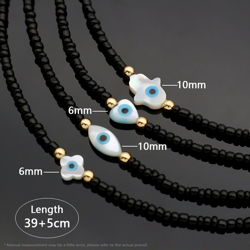 Handmade OEM Newest Custom Wholesale Fashion Gold Plated Shell Charm Jewelry Gift Seed Beads Necklace Necklace