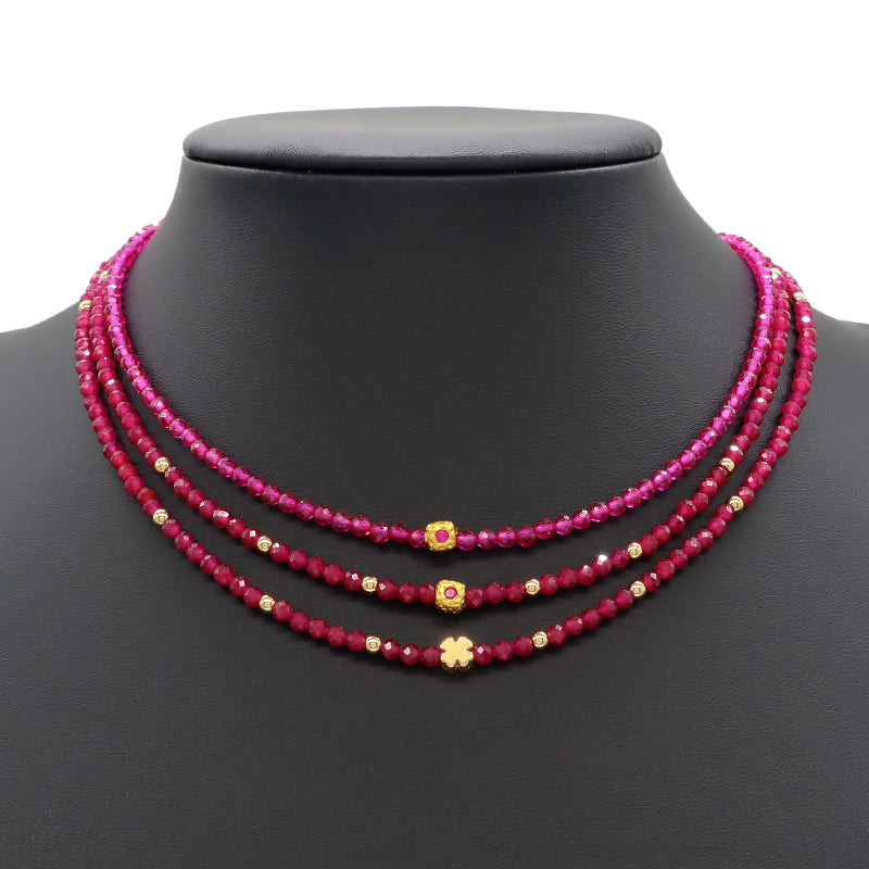 New Customized Fashionable Handmade OEM Wholesale Customized Gold Plated Natural Stone Beads Necklace For Women Gift