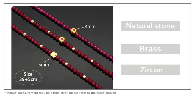 New Customized Fashionable Handmade OEM Wholesale Customized Gold Plated Natural Stone Beads Necklace For Women Gift