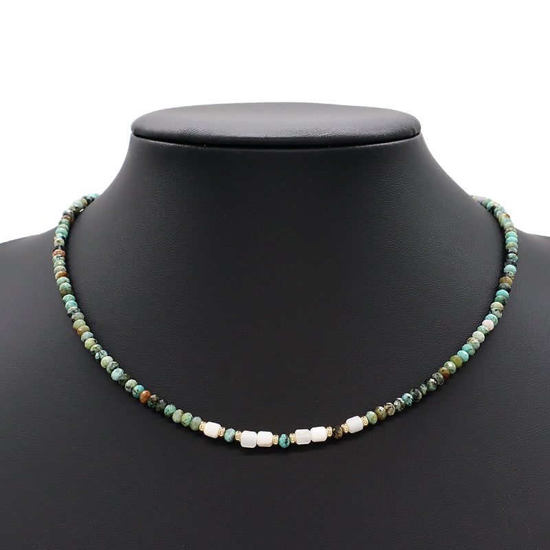 New Design Trendy Wholesale Custom Fashion Simple Handmade Manufacture Natural Stone Beads Jewelry Necklace