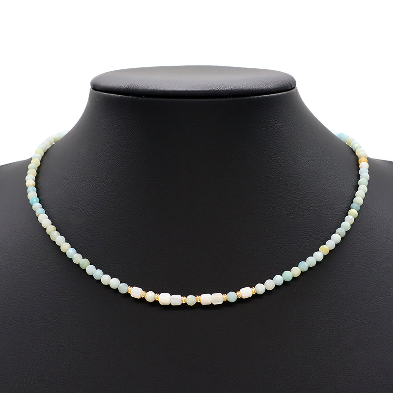 New Design Trendy Wholesale Custom Fashion Simple Handmade Manufacture Natural Stone Beads Jewelry Necklace