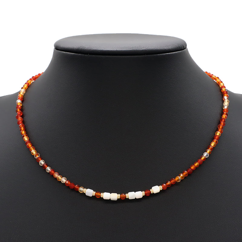 New Design Trendy Wholesale Custom Fashion Simple Handmade Manufacture Natural Stone Beads Jewelry Necklace