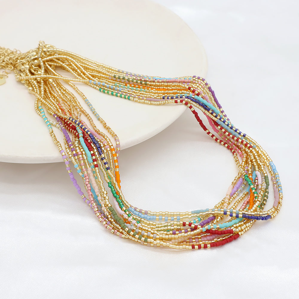 Custom Colorful Miyuki Beads Handmade Necklace