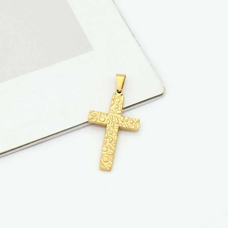 Hot Selling Manufacture Custom Wholesale Fashion Cross Necklace Pendant Charm Gold Plated Cross Pendant For Jewelry Making