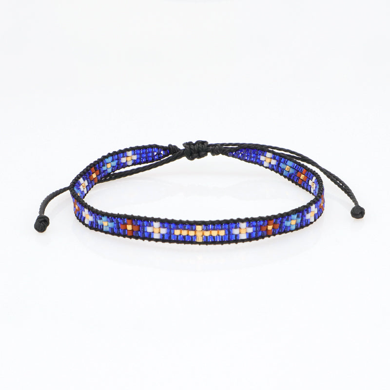 Newest Customized handmade Trendy Cross Flower miyuki bracelet bangle jewelry adjustable Miyuki Beads Bracelet for women