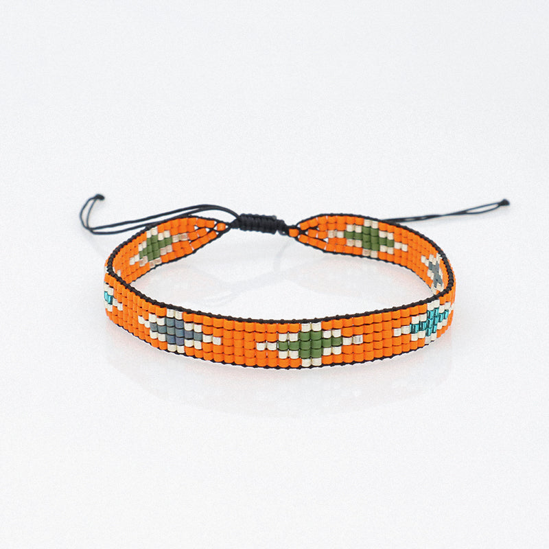 Multi color New Fashion Customized adjustable Handmade Colorful Woven Miyuki Beads bracelet bangle Jewelry for Teen Girl Women