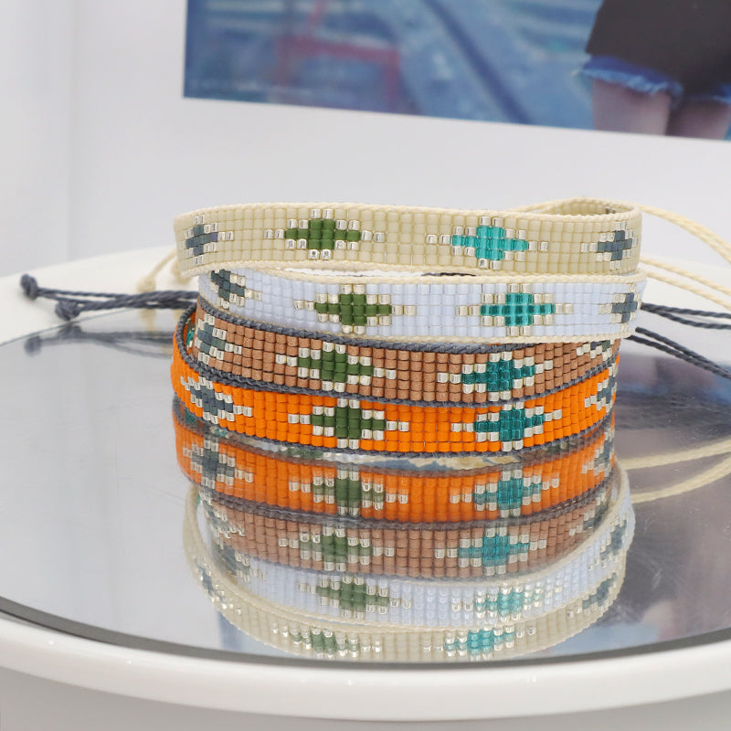 Multi Color Custom Handmade Miyuki Bracelet Jewelry adjustable Colorful Woven Bohemian Japanese Miyuki Beads bracelet for Women
