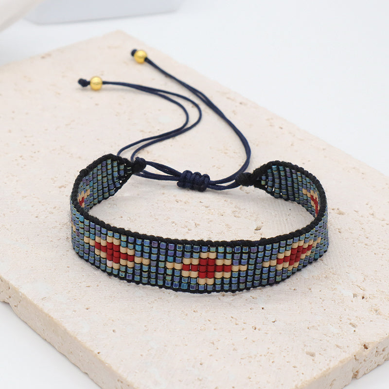 Wholesale Friendship Japanese Miyuki Beads bracelet bangle Jewelry Custom Women adjustable Handmade Woven Miyuki bracelet