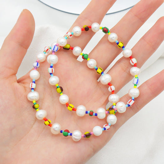 Newest Wholesale custom pearl beads bracelets jewelry Handmade fresh water pearl beaded bracelet For women girls kids