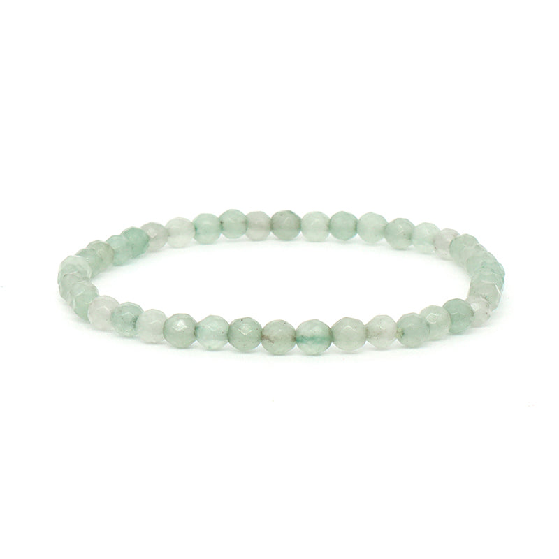 Handmade OEM Custom Wholesale Fashion Gemstone Elastic Energy Yoga 4mm Beaded Healing Natural Stone Bracelet For Women Jewelry