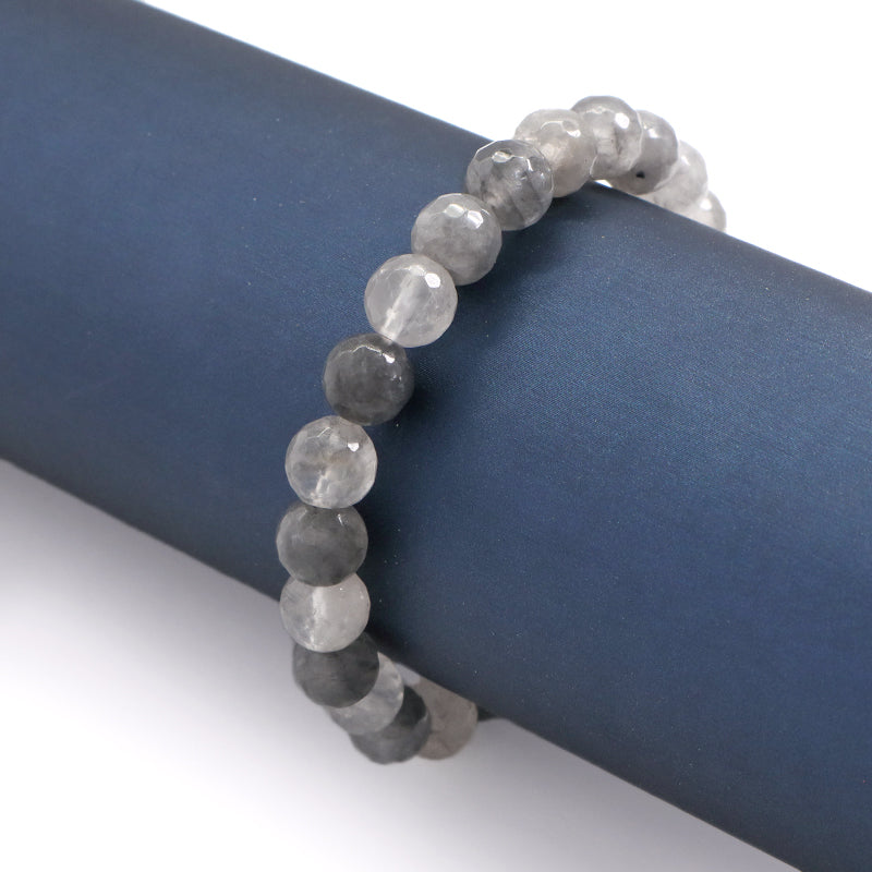 Customized Handmade Wholesale OEM Gemstone Elastic Energy Healing Yoga 8mm Beaded Natural Stone Bracelet For Women Jewelry