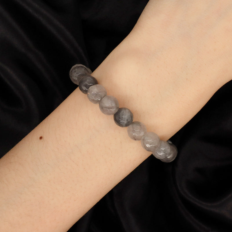 Customized Handmade Wholesale OEM Gemstone Elastic Energy Healing Yoga 8mm Beaded Natural Stone Bracelet For Women Jewelry
