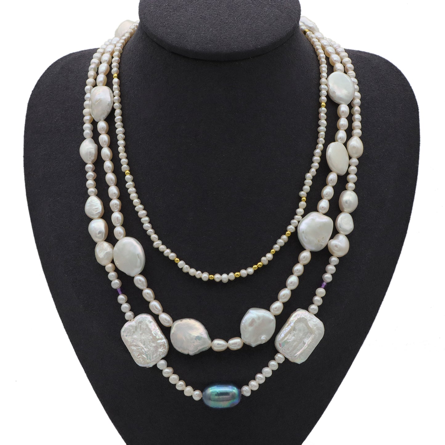New fashion women necklace jewelry freshwater pearl necklace custom Oem Factory Manufacture handmade jewelry